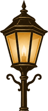 Shabbos Village lamp post